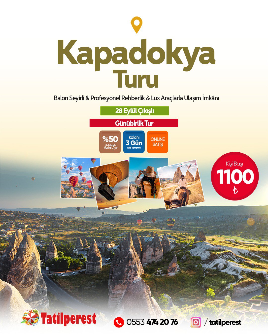 KAPADOKYA TURU 28 EYLÜL GÜNÜBİRLİK