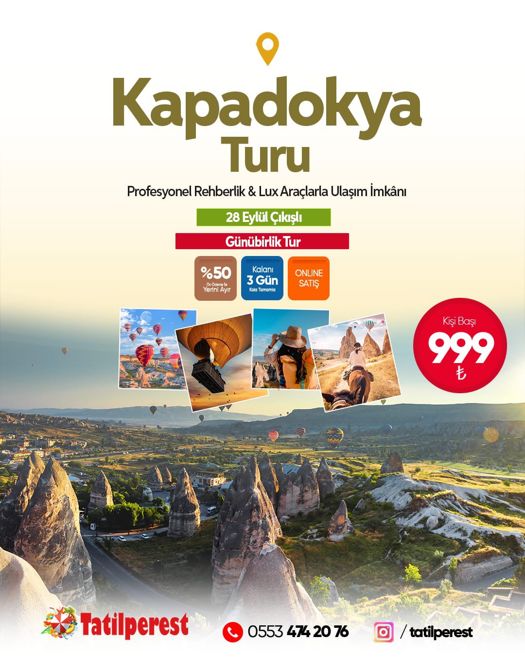 KAPADOKYA TURU 28 EYLÜL GÜNÜBİRLİK