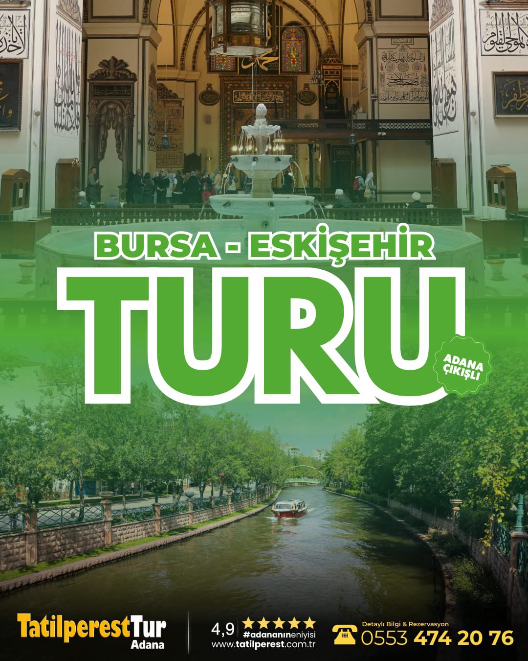 BURSA ESKİŞEHİR TURU  10 NİSAN ÇIKIŞLI